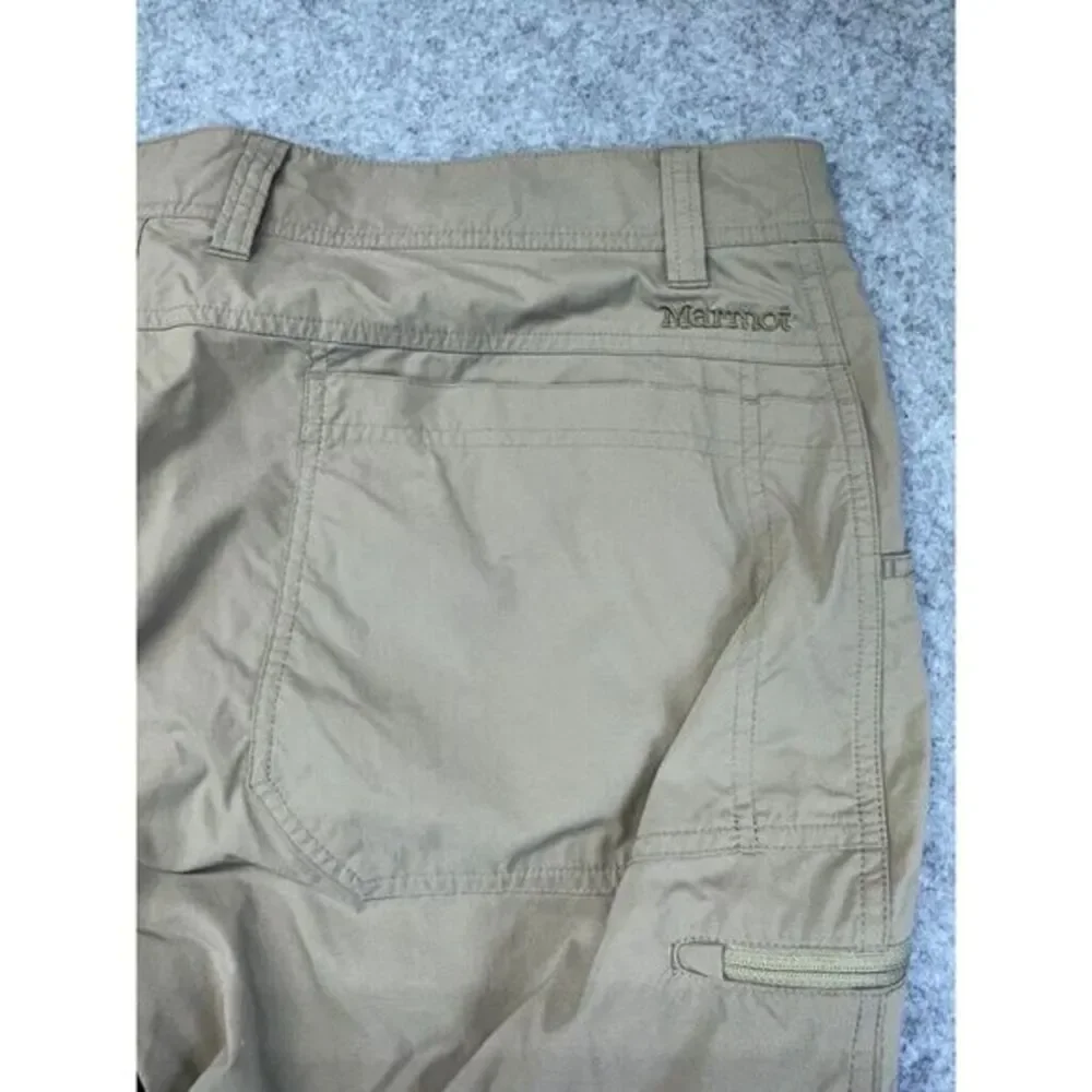 Marmot Pants Mens Size 38x29 Tan Lightweight Stretch Hiking Camping‎ Outdoor EUC